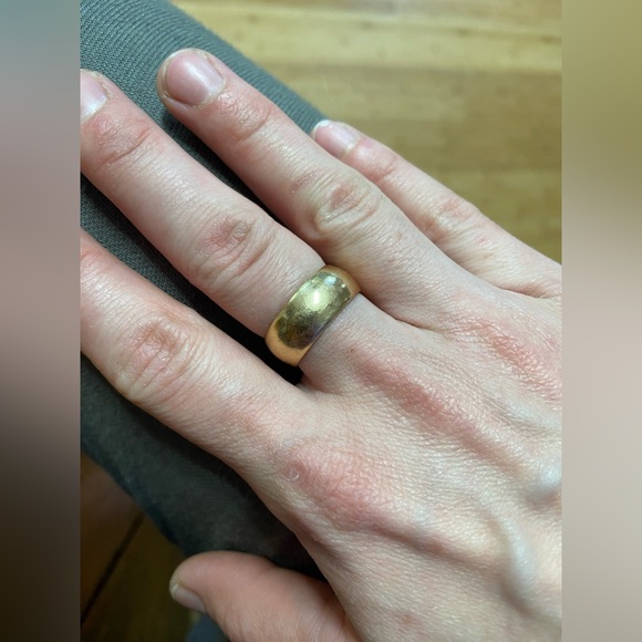 10k gold filled dome ring SZ 8.5/9 - Picture 3 of 6